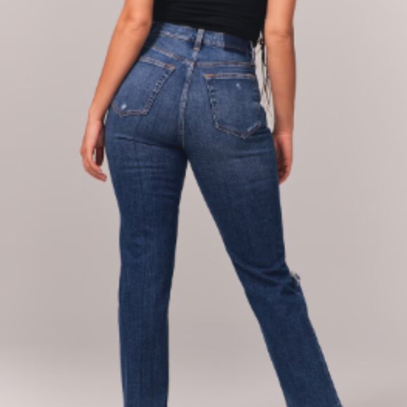 Ankle Straight Distressed Jeans - Picture 5 of 11